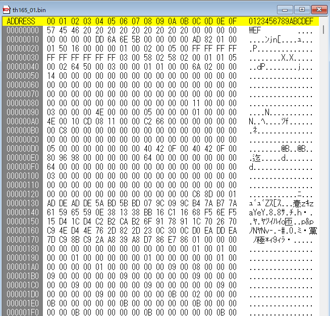 秘封ナイトメアダイアリーリプレイ暗号化部の復号結果 秘封ナイトメアダイアリーリプレイ暗号化部の復号結果